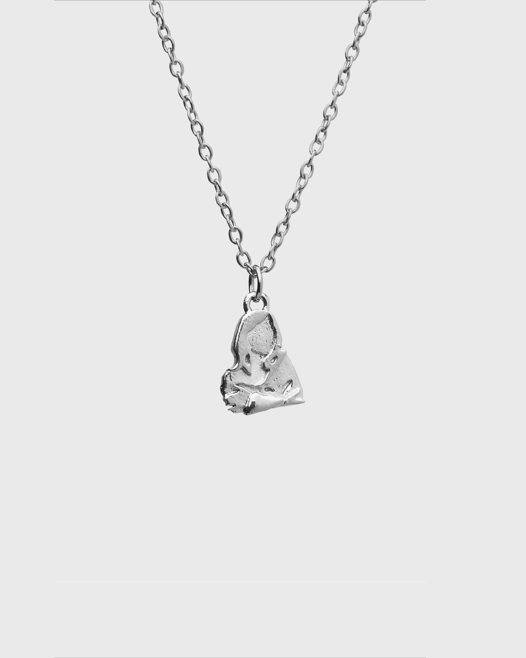 Saents Billie Eilish inspired silver necklace pendant on chain