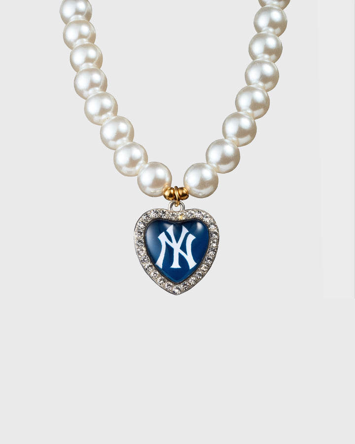 NY Heart Pearl Necklace