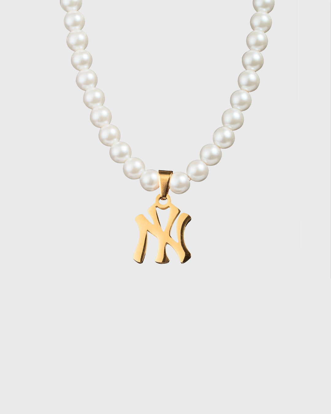 NY Pearl Necklace Gold