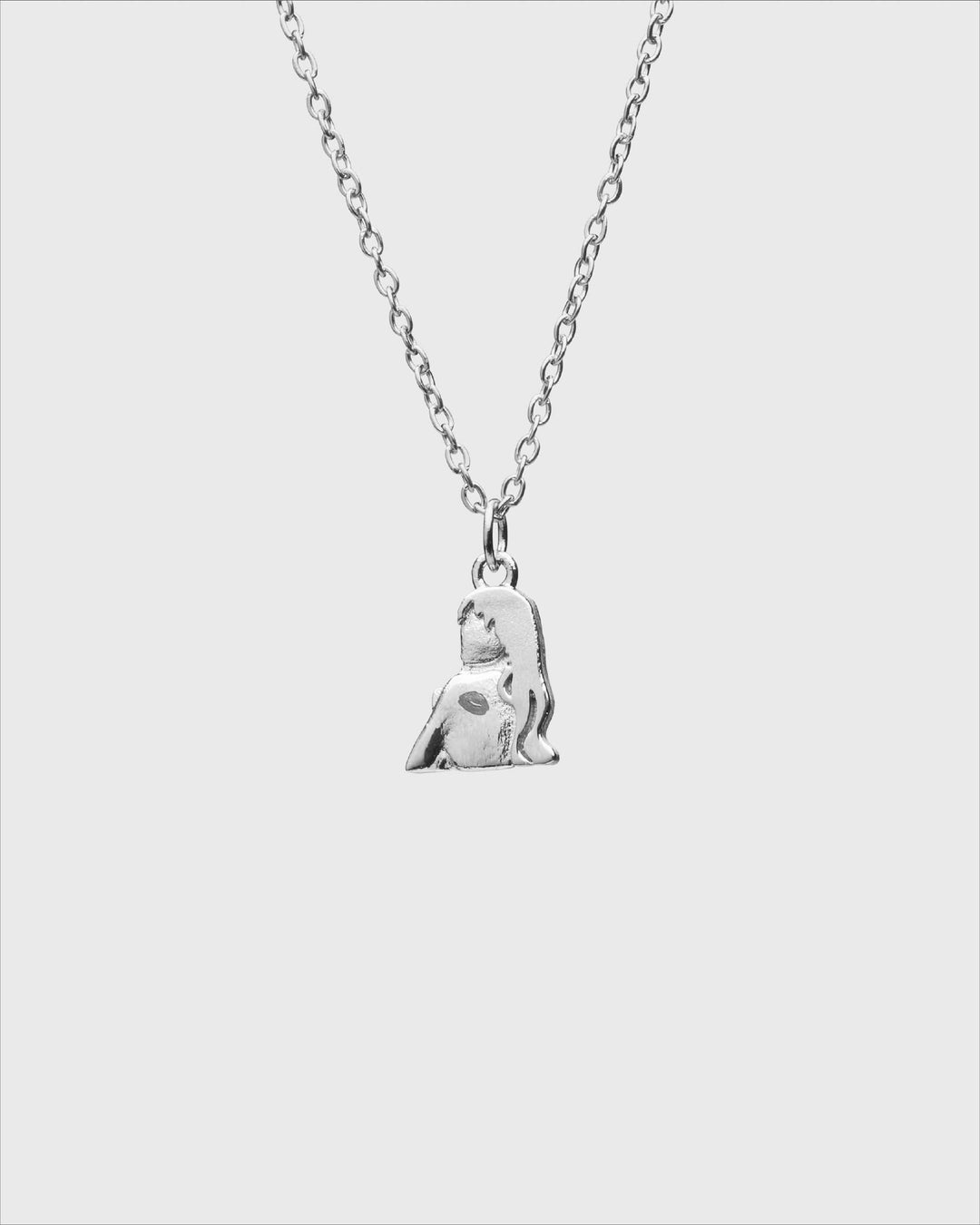 Saents Sabrina Carpenter inspired silver necklace pendant on chain