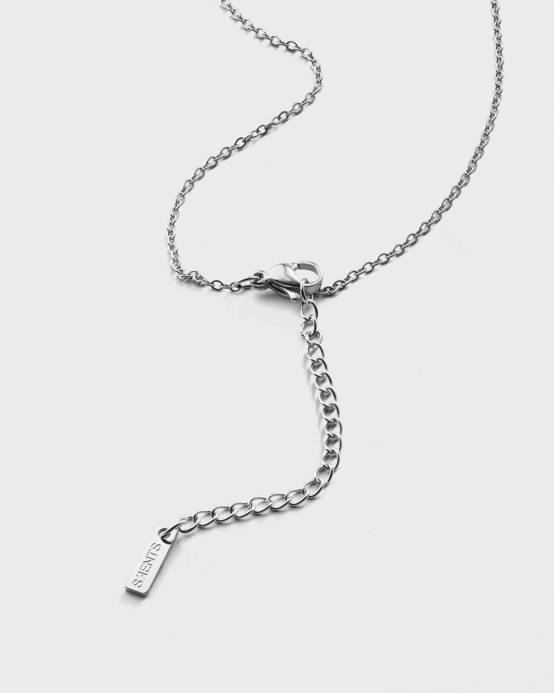 Saents jewelry silver necklace with tag